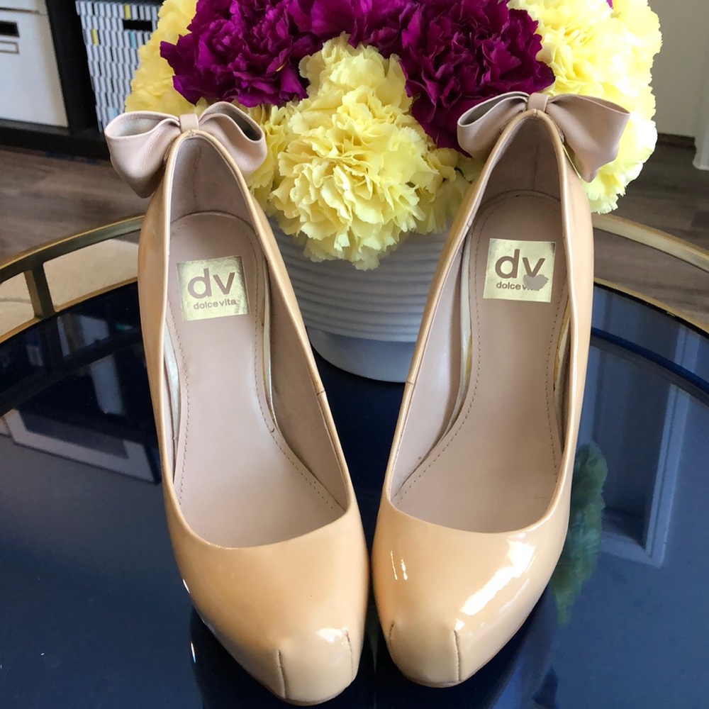 Barely used Dolce Vita Patent Platform Pumps
